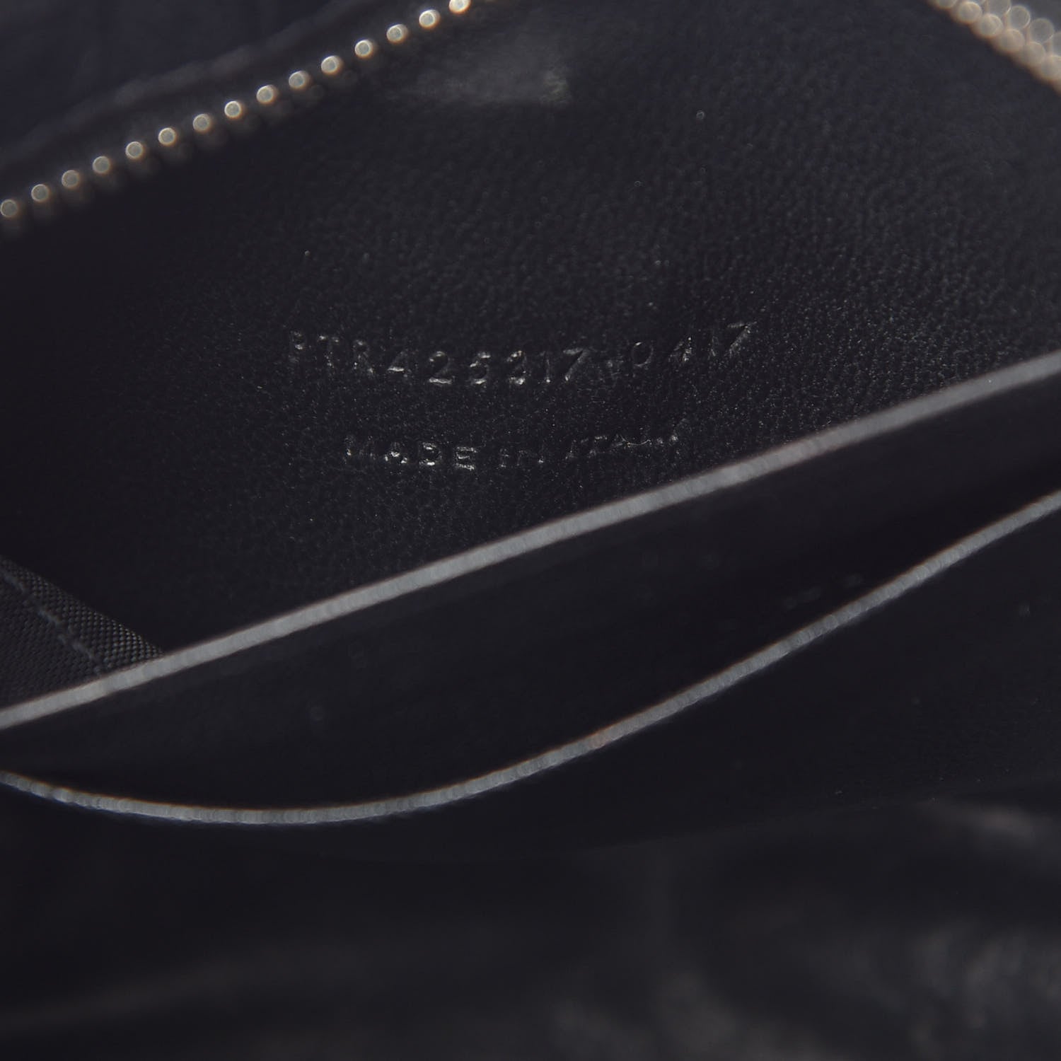 Saint Laurent Calfskin Crocodile Embossed Monogram Blogger Bag Black 6 of 11