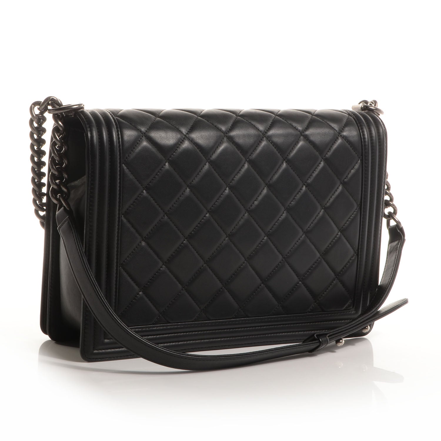 Chanel Calfskin Quilted Large Boy Flap Black 3 of 9