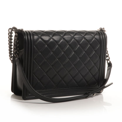 Chanel Calfskin Quilted Large Boy Flap Black 3 of 9