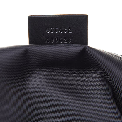 Gucci GG Supreme Monogram Web Flap Messenger Bag Black 7 of 11