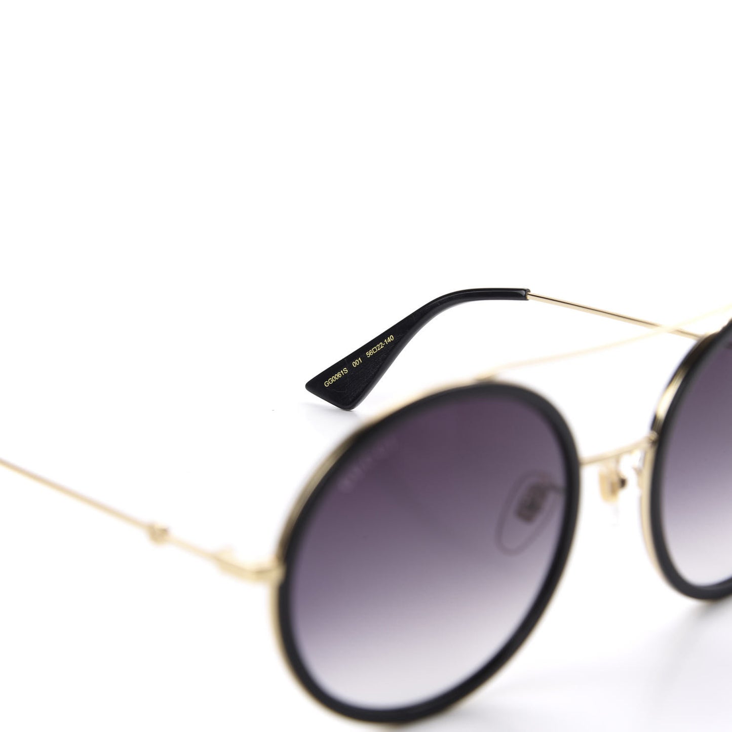 Round Frame Sunglasses GG0061S Black