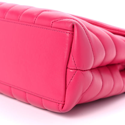Saint Laurent Calfskin Y Quilted Monogram Small Loulou Chain Satchel Fresh Fuchsia 9 of 13