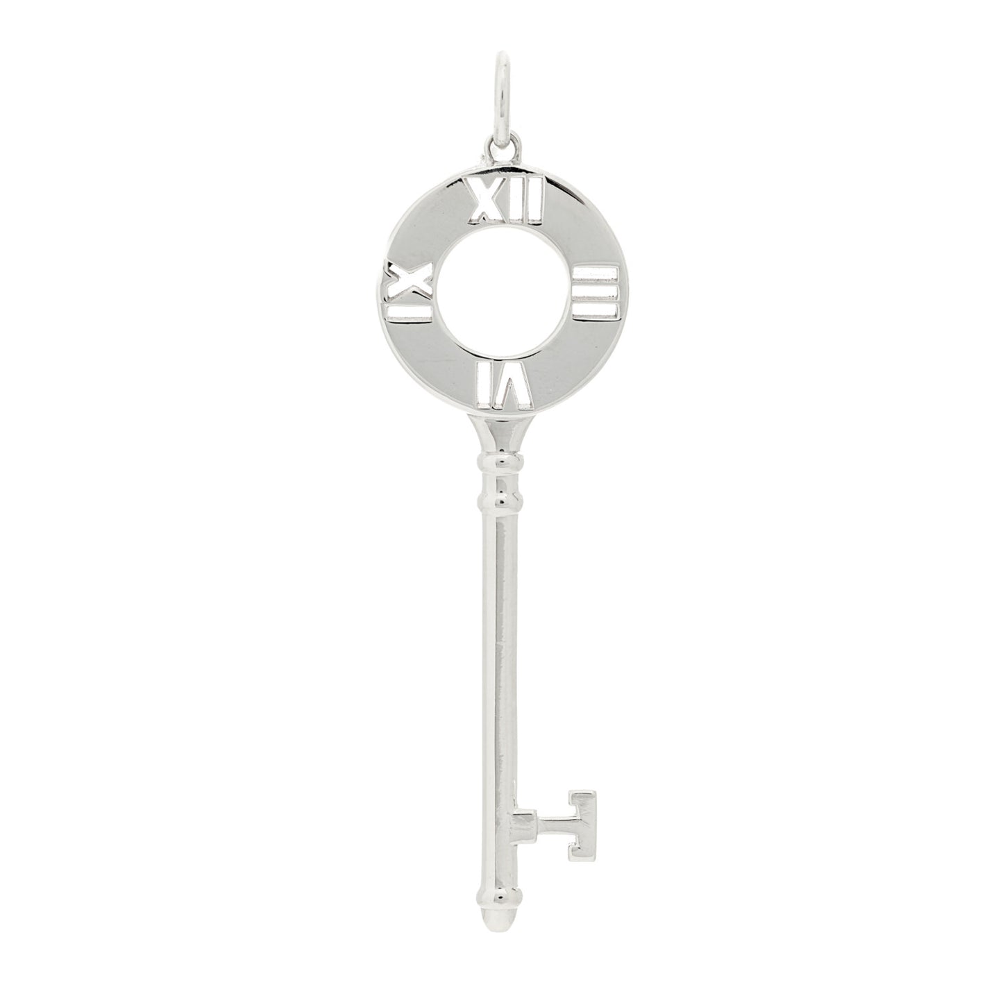 Sterling Silver Atlas Pierced Key Pendant