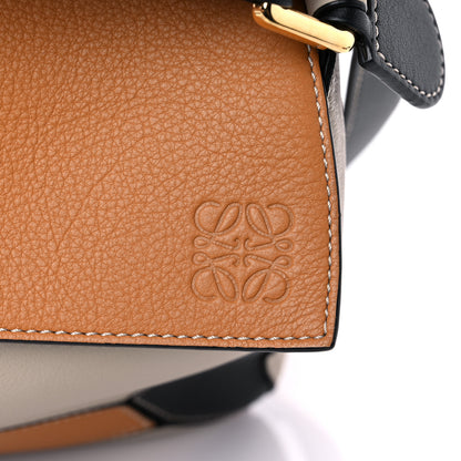 Loewe Grained Calfskin Medium Puzzle Bag Amber Light Oat 9 of 11