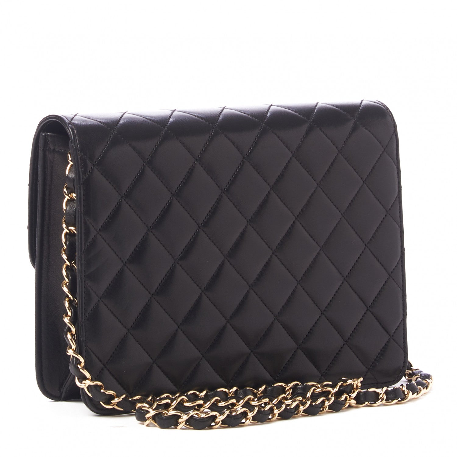 Chanel Lambskin Quilted Small Single Flap Black 3 of 10