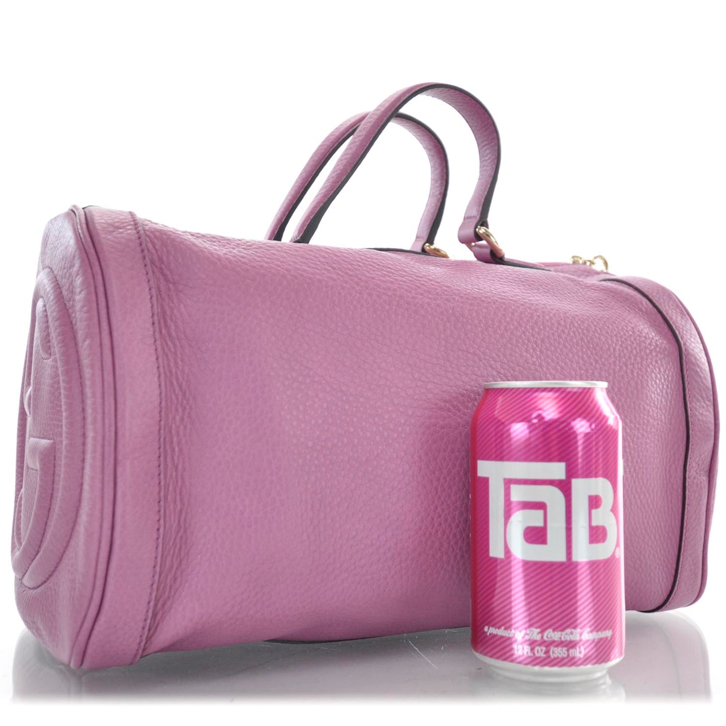 Pebbled Calfskin Medium Soho Boston Fresia Rose