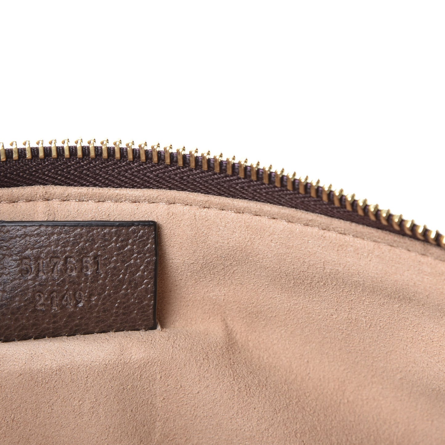 GG Supreme Monogram Large Ophidia Pouch Clutch Brown