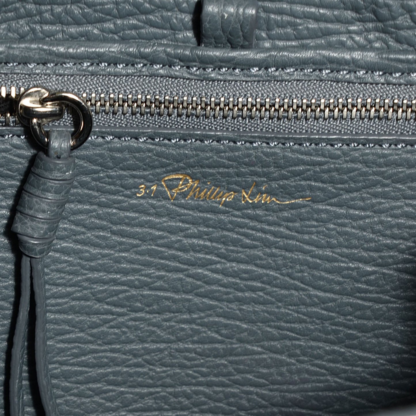 3.1 Textured Calfskin Mini Pashli Satchel Storm