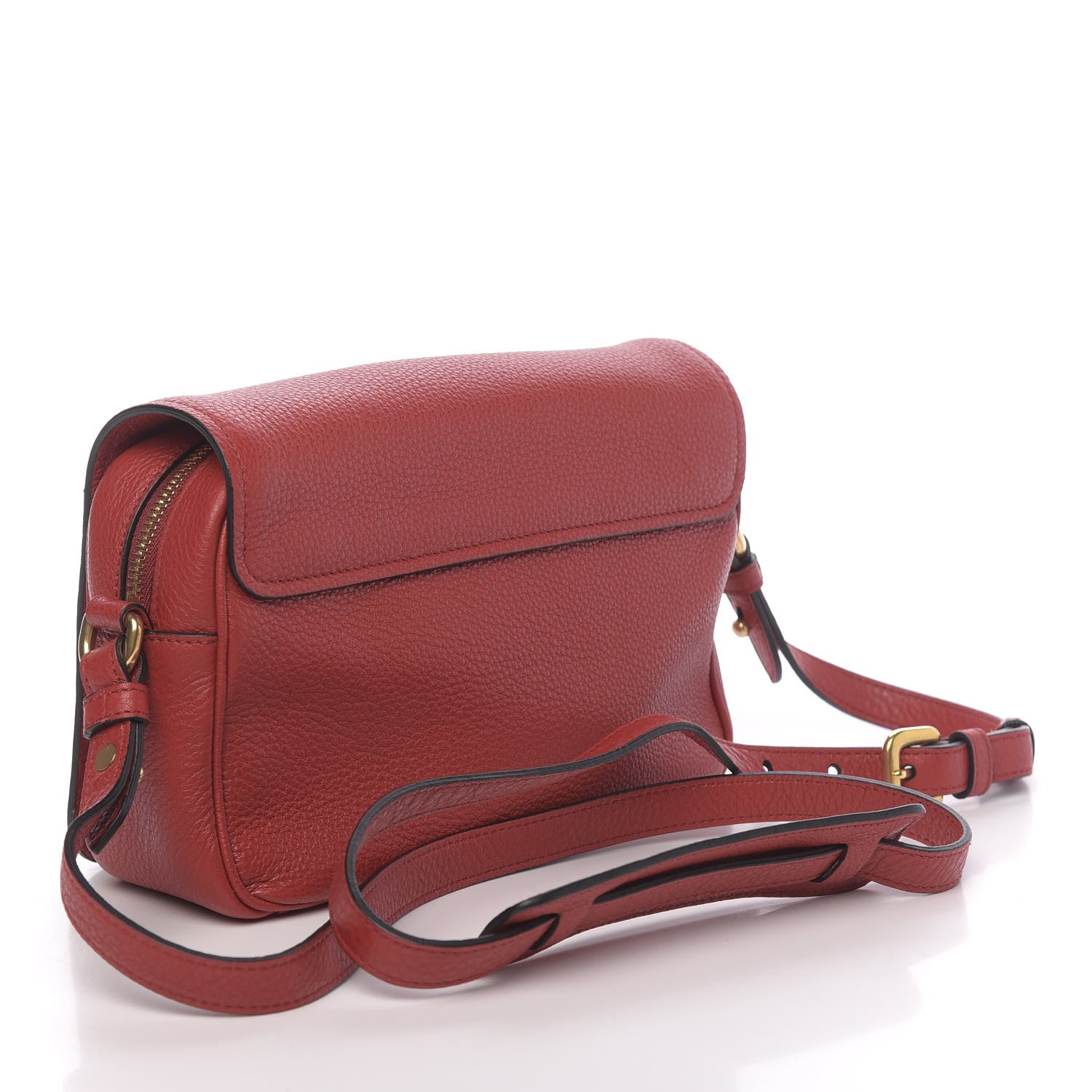 Prada Vitello Phenix Flap Crossbody Rosso 3 of 10