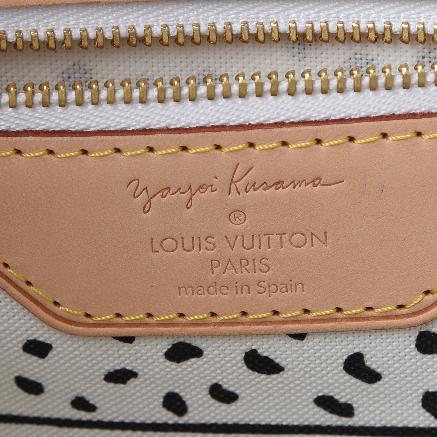 Louis Vuitton Monogram Kusama Waves Neverfull MM White 8 of 10