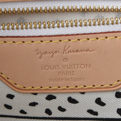 Louis Vuitton Monogram Kusama Waves Neverfull MM White 8 of 10