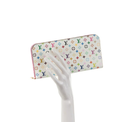 Louis Vuitton Monogram Multicolor Insolite Wallet White Litchi 2 of 7