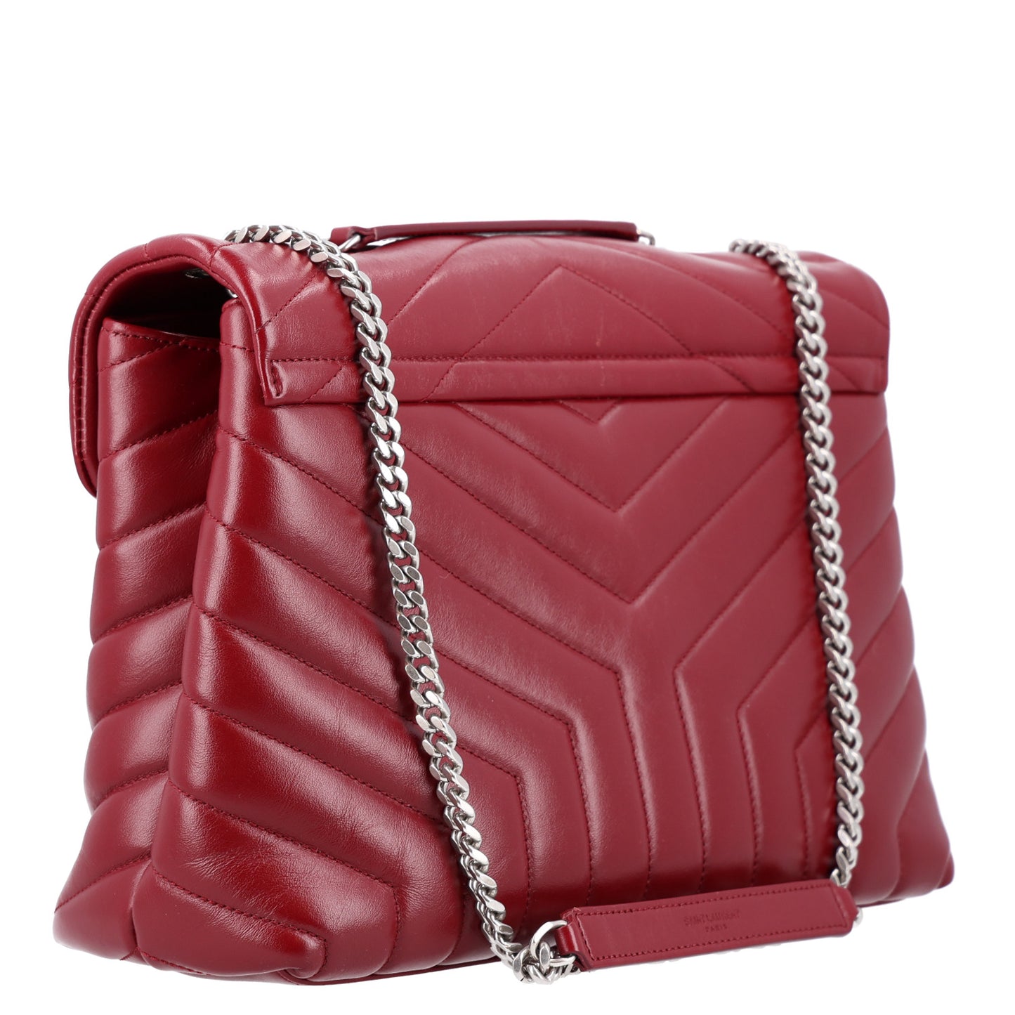 Calfskin Y Quilted Monogram Medium Loulou Chain Satchel Palissandre