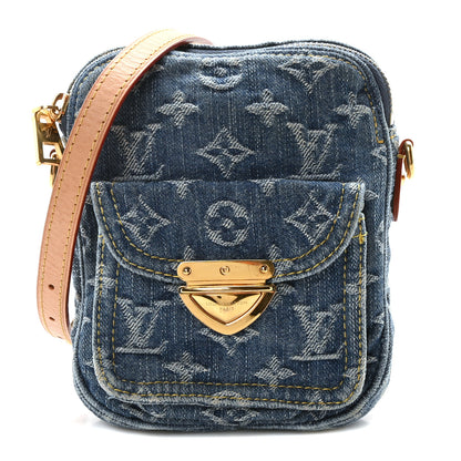Louis Vuitton Denim Fairfax Pochette Blue 1 of 10