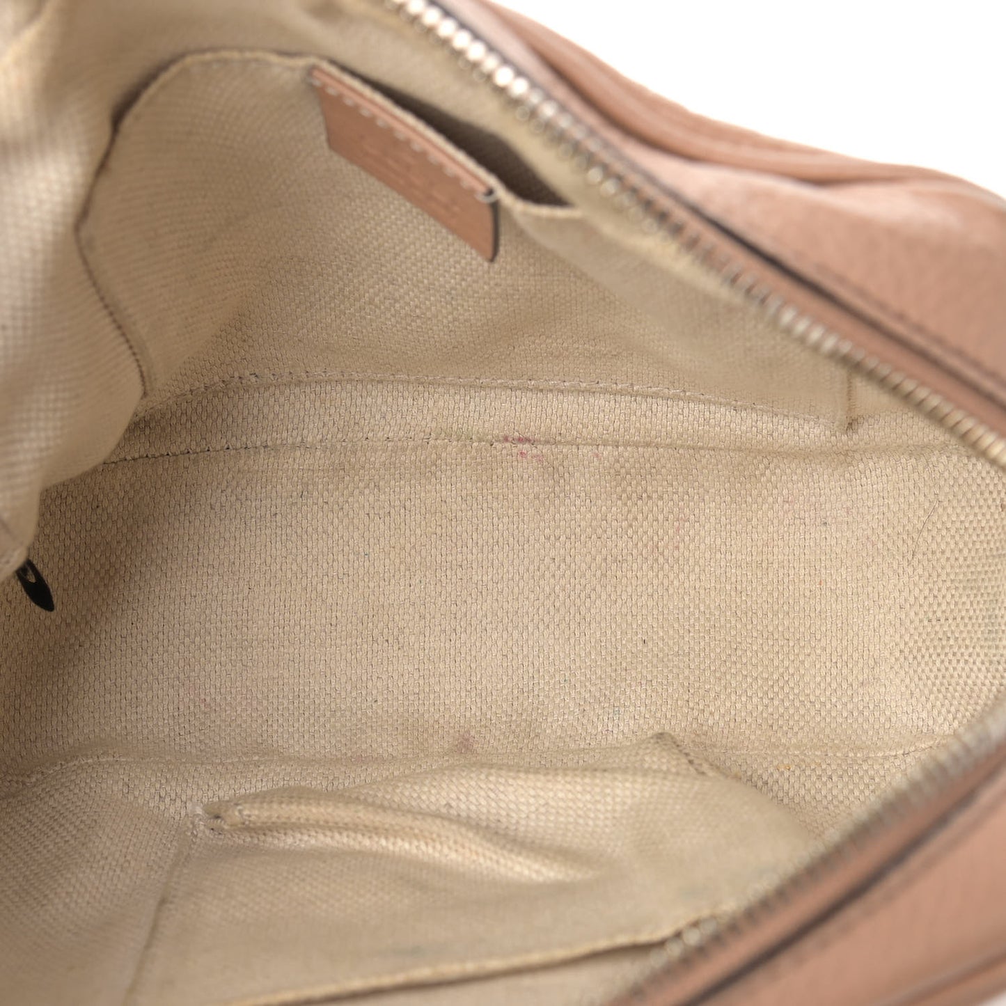Pebbled Calfskin Small Soho Disco Bag Camelia