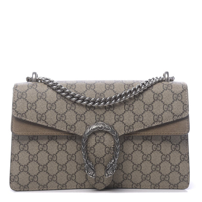 Gucci GG Supreme Monogram Small Dionysus Shoulder Bag Taupe 1 of 13