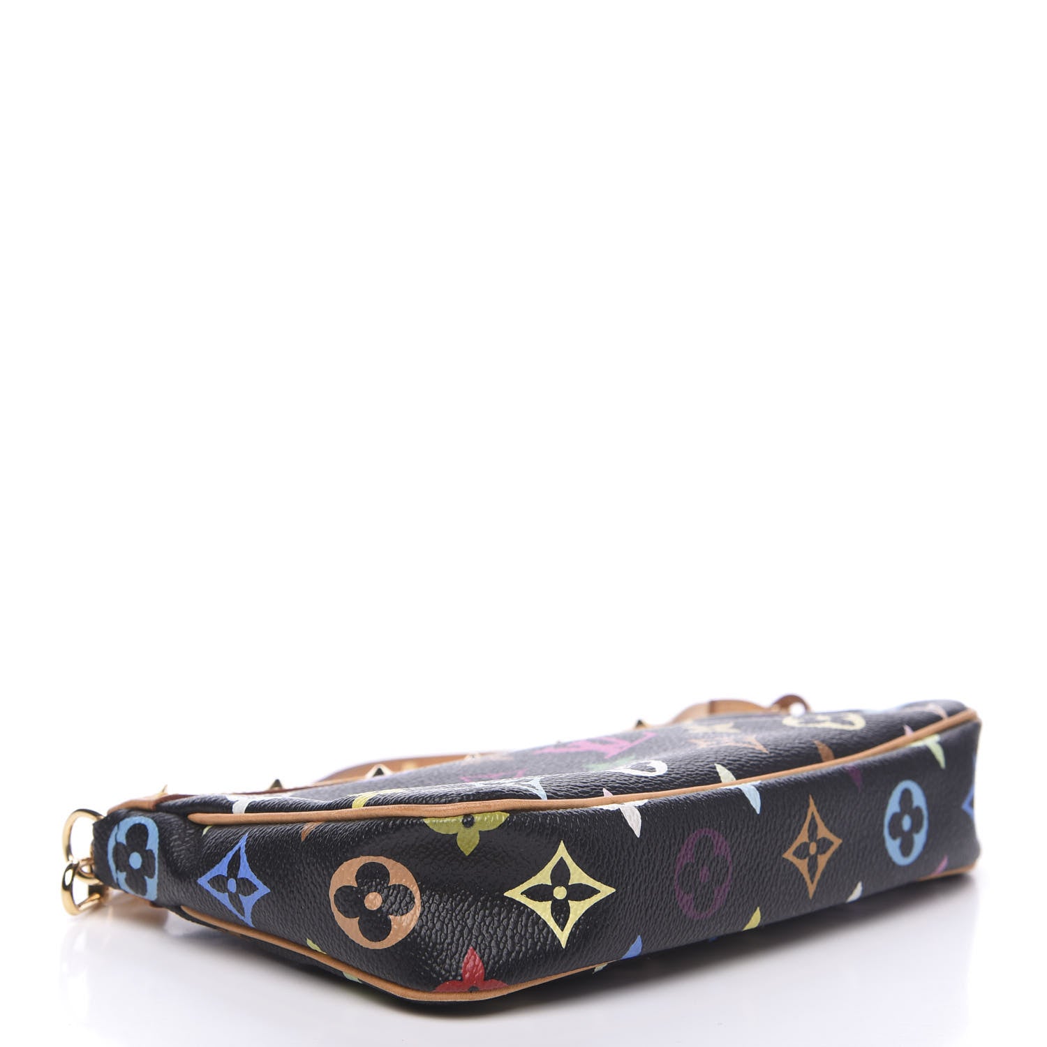 Louis Vuitton Monogram Multicolor Pochette Accessories Black 3 of 12