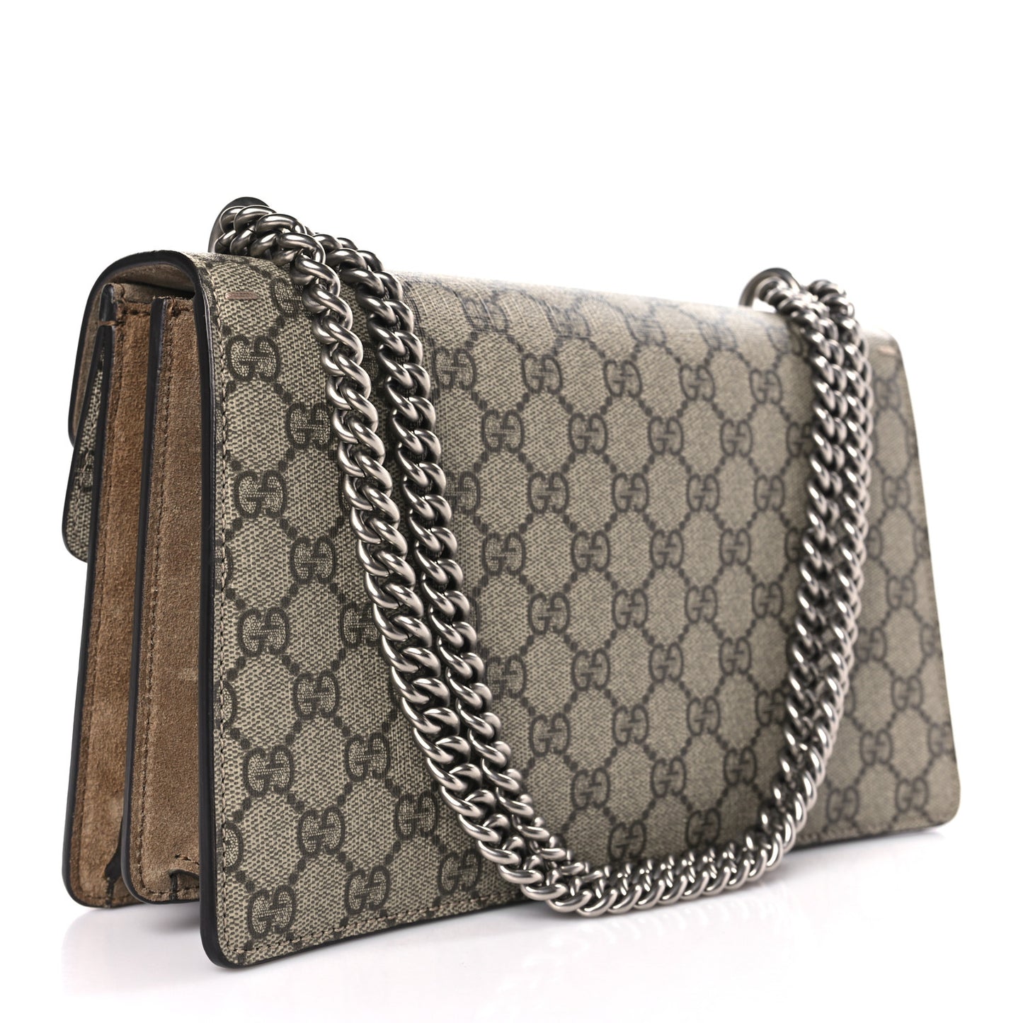 GG Supreme Monogram Small Dionysus Shoulder Bag Taupe