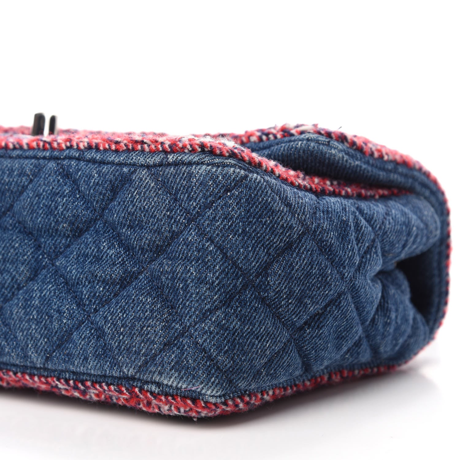 Chanel Denim Braided Mini Rectangular Flap Bag Blue 7 of 10