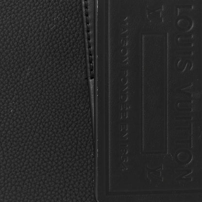 Louis Vuitton Grained Calfskin LV Aerogram Tote Black 10 of 11