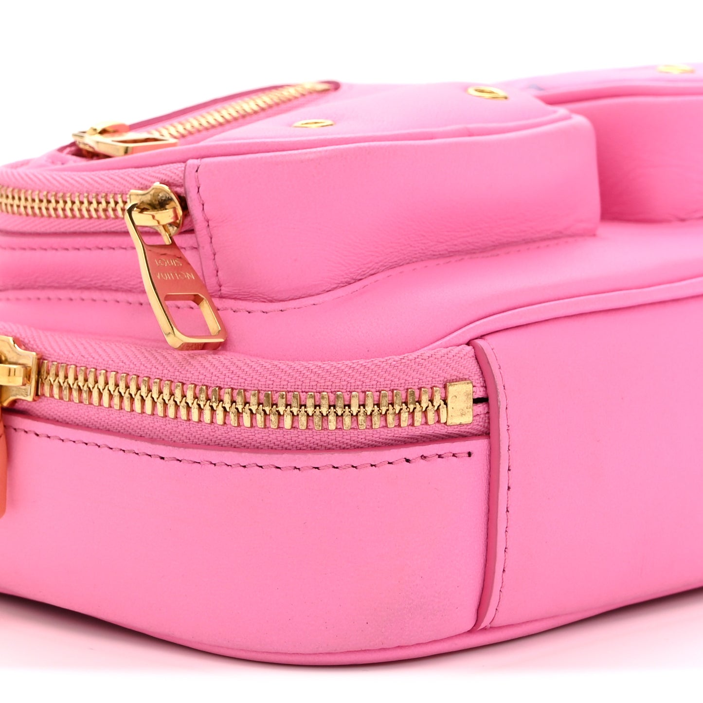 Calfskin Embossed Monogram Vuittamins Utility Crossbody Rose Violet