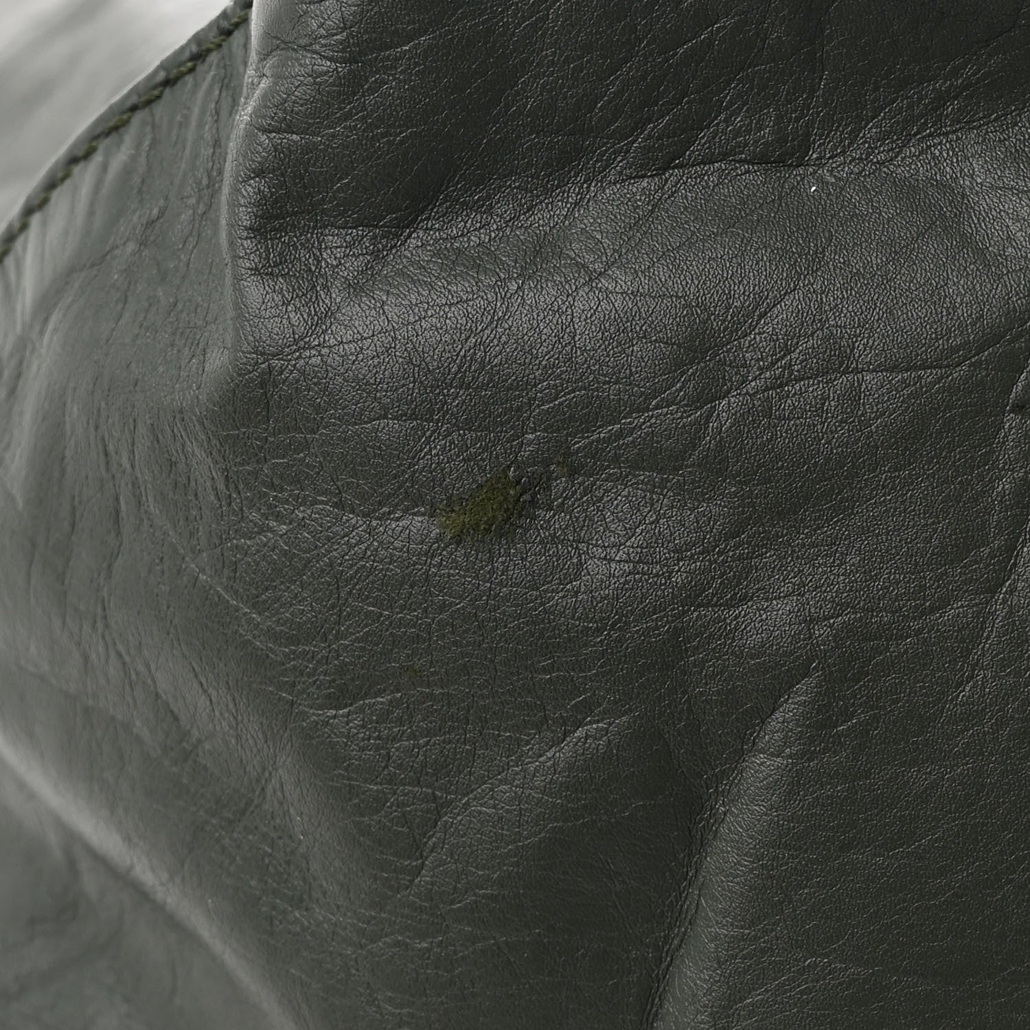 Loewe Paper Calfskin Fold Shopper Tote Green 10 of 10