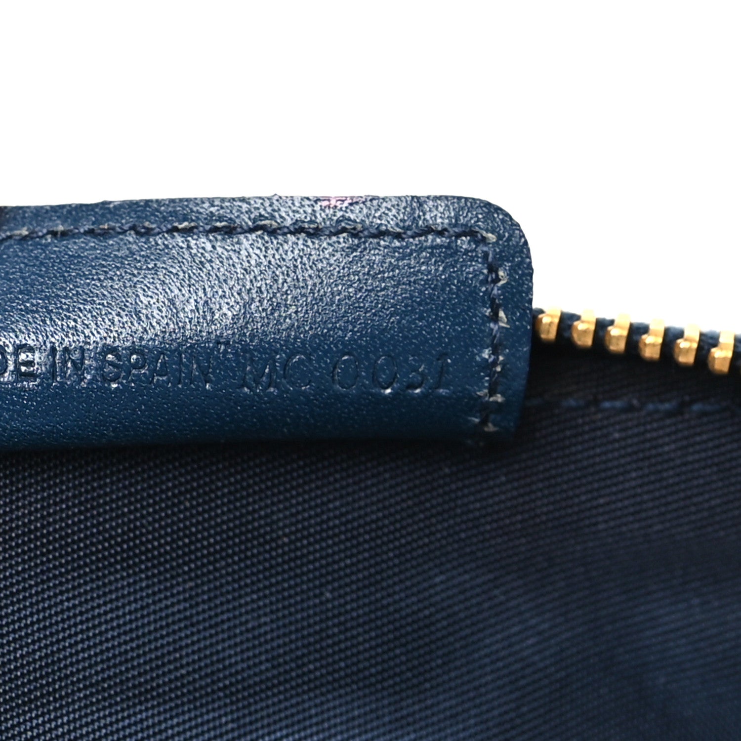 Christian Dior Monogram Mini Saddle Pochette Navy 7 of 9