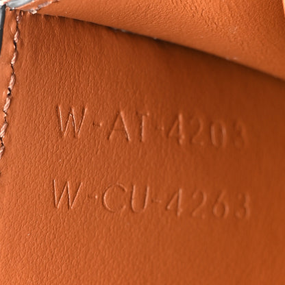 Celine Triomphe Canvas Calfskin Flap Card Holder Tan 8 of 10