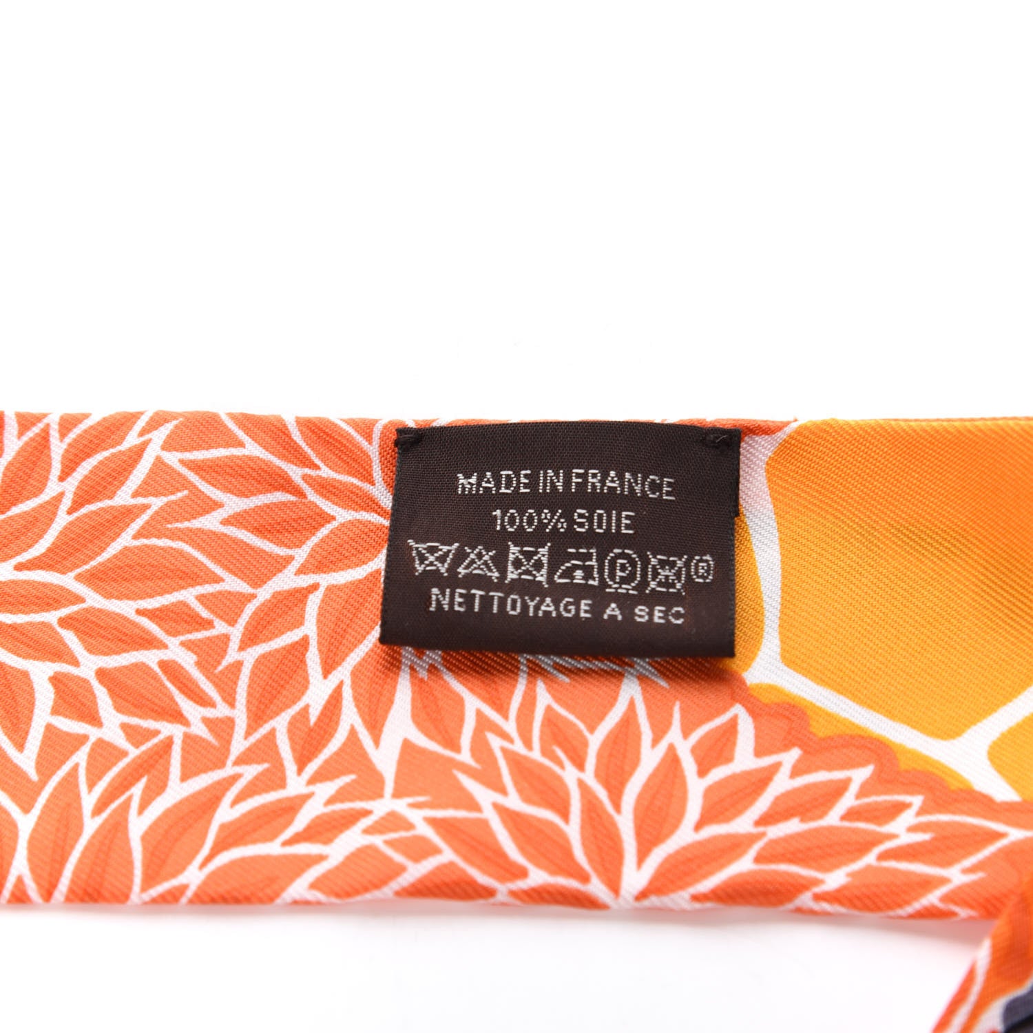 Hermes Silk The Three Graces Twilly Orange Mangue Anthracite 3 of 3