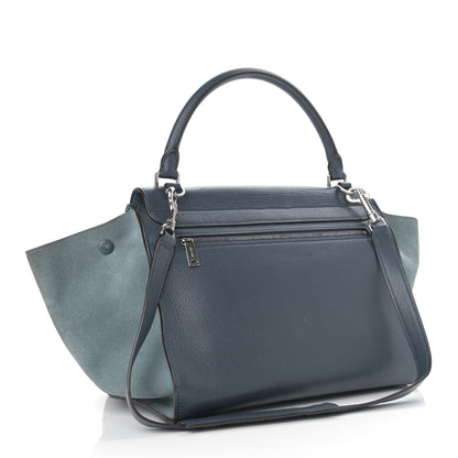 Celine Drummed Calfskin Suede Medium Trapeze Orage 3 of 18