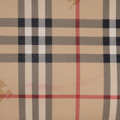 Burberry Haymarket Check Tote Brown 8 of 8