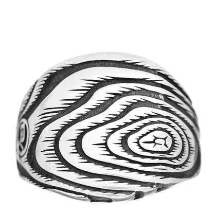 David Yurman Sterling Silver Ironwood Signet Ring 58 8.5 1 of 5
