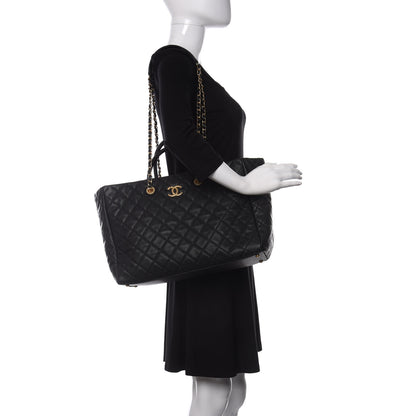 Chanel Caviar Quilted Large Coco Handle Shopping Tote Black 2 of 11