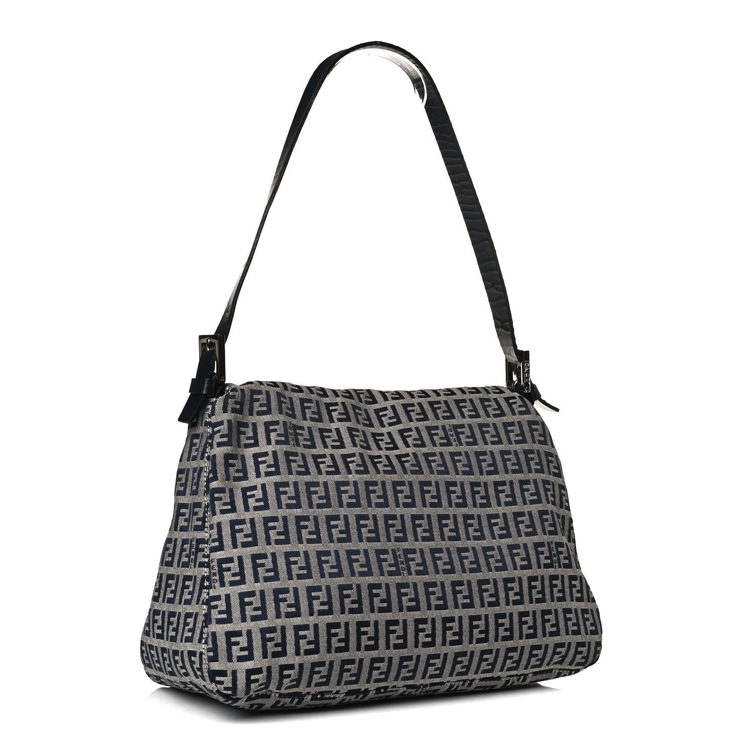 Fendi Zucchino Mama Baguette Navy 6 of 17