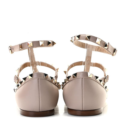 Valentino Garavani Nappa Rockstud Cage Ballerina Flats 39 Poudre 5 of 11