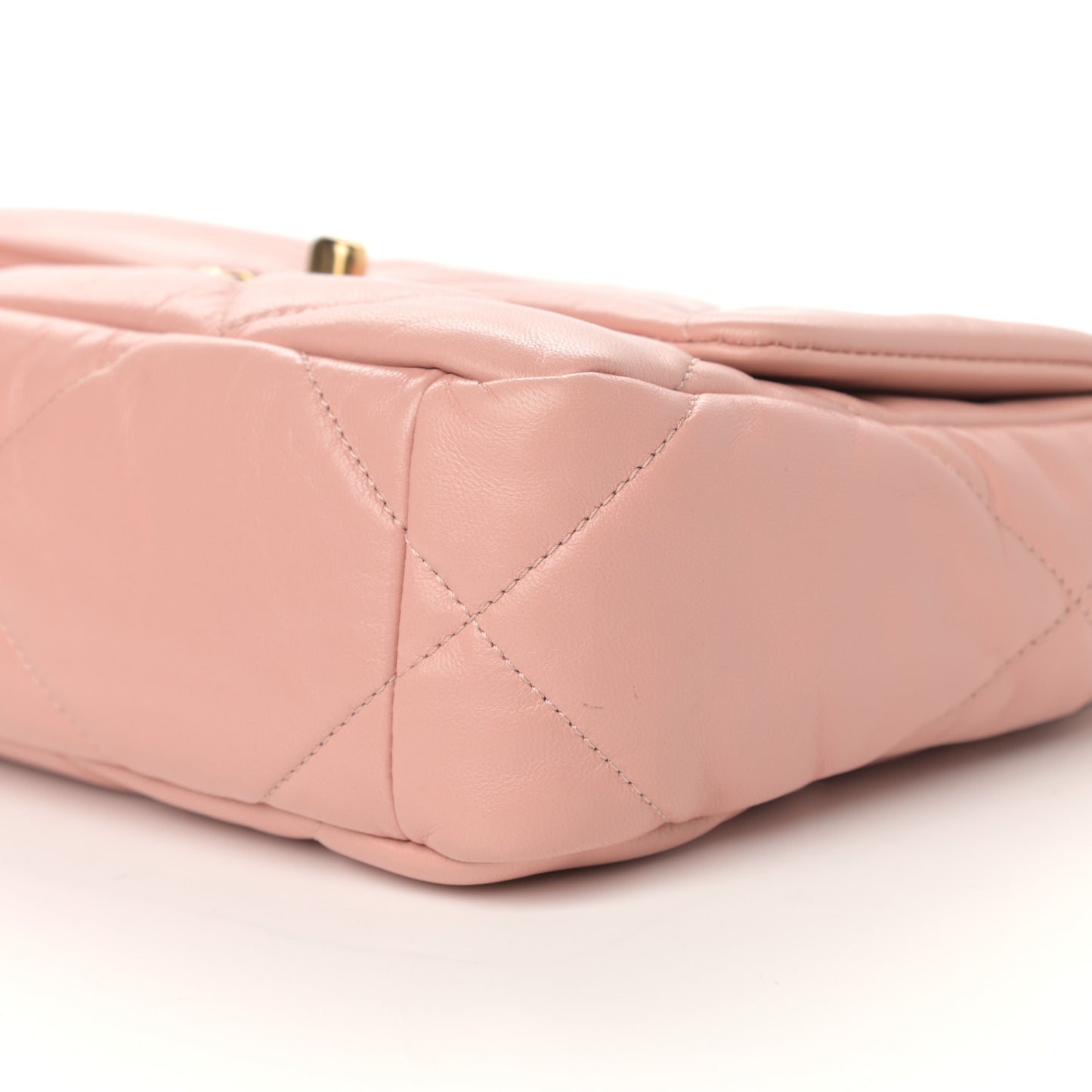 Goatskin Quilted Medium Chanel 19 Flap Light Pink