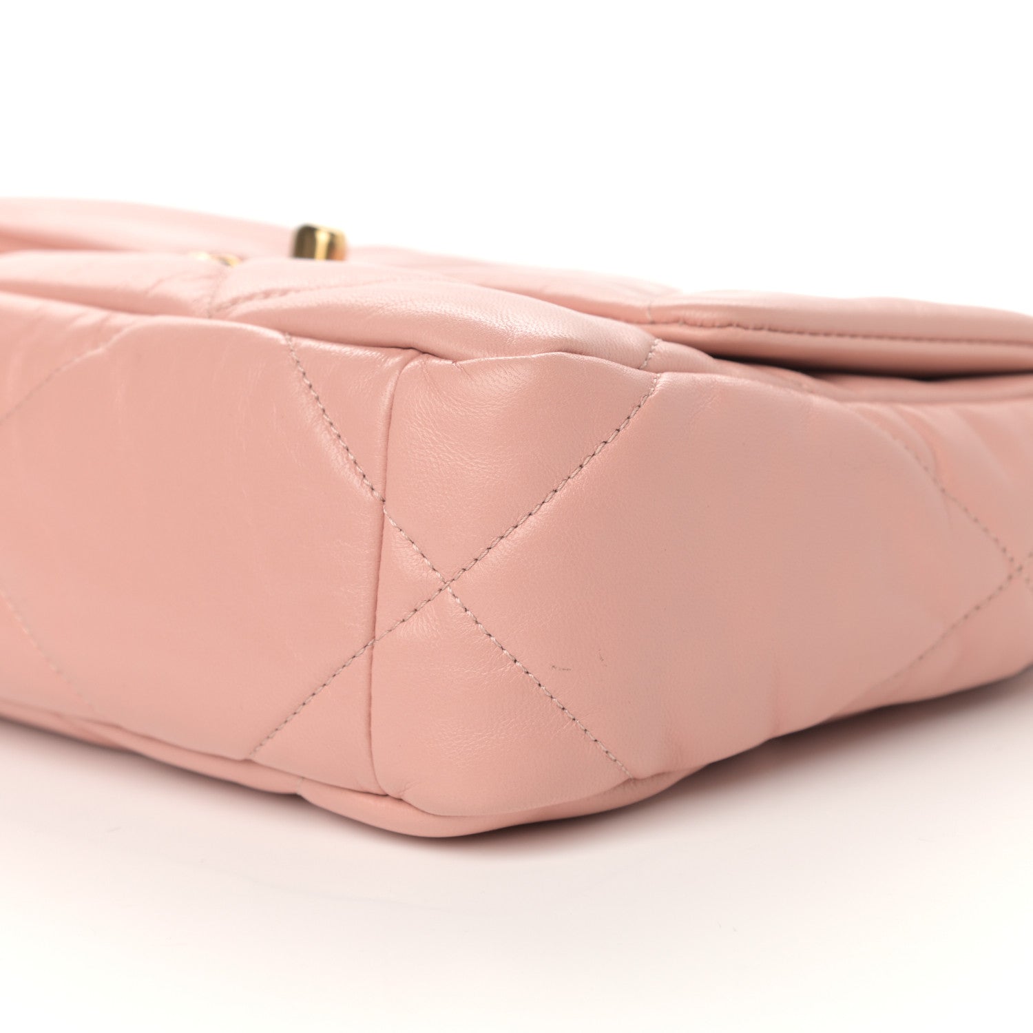 Chanel Goatskin Quilted Medium Chanel 19 Flap Light Pink 9 of 9