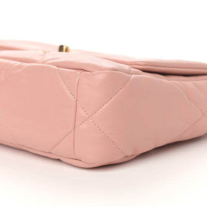 Chanel Goatskin Quilted Medium Chanel 19 Flap Light Pink 9 of 9