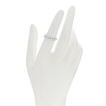 Tiffany Platinum Diamond 3mm Embrace Half Circle Band Ring 52 6 2 of 5