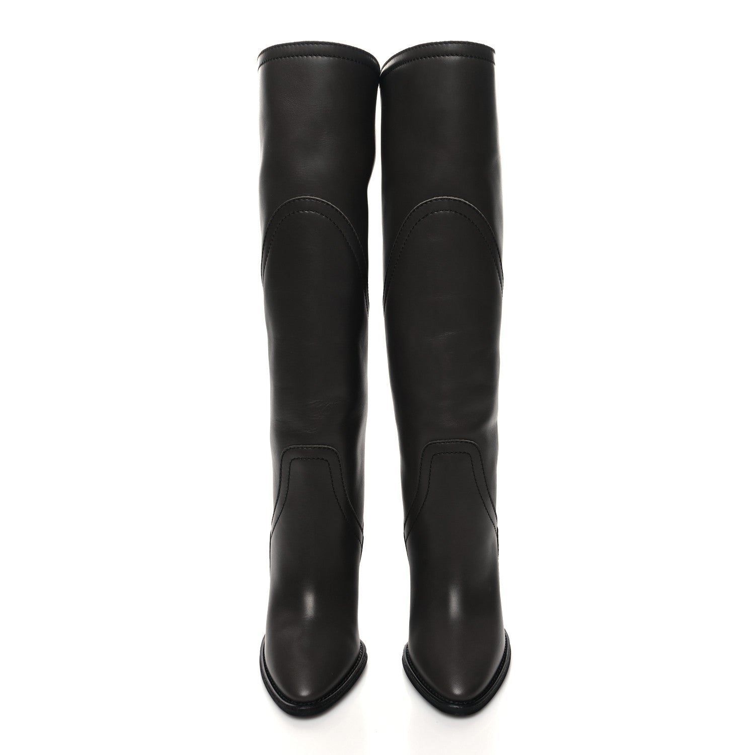 Saint Laurent Aragona Kensington 110 High Boots 39.5 Antracite 2 of 7