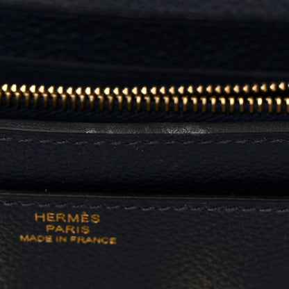 Hermes Evercolor Constance Wallet To Go Bleu Nuit 10 of 11