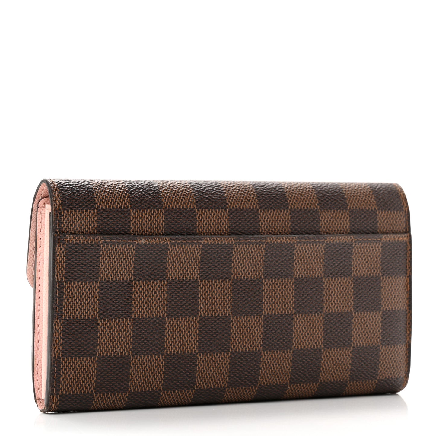 Damier Ebene Sarah Wallet NM Rose Ballerine