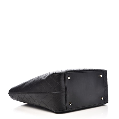 Chanel Calfskin Stitched Shopping Tote Black 4 of 11