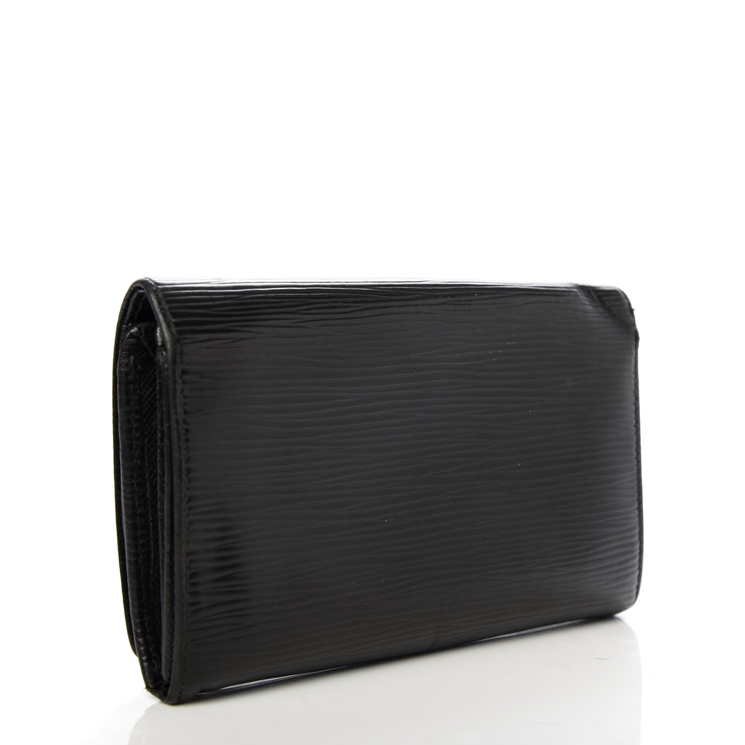 Louis Vuitton Epi Porte-Monnaie Billets Tresor Wallet Black 3 of 8
