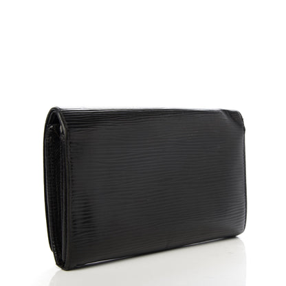 Louis Vuitton Epi Porte-Monnaie Billets Tresor Wallet Black 3 of 8