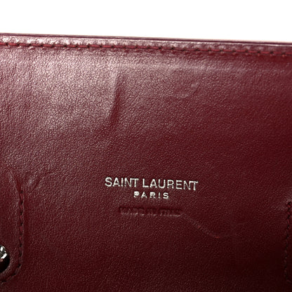Saint Laurent Calfskin Crocodile Embossed Baby Sac De Jour Red 6 of 11