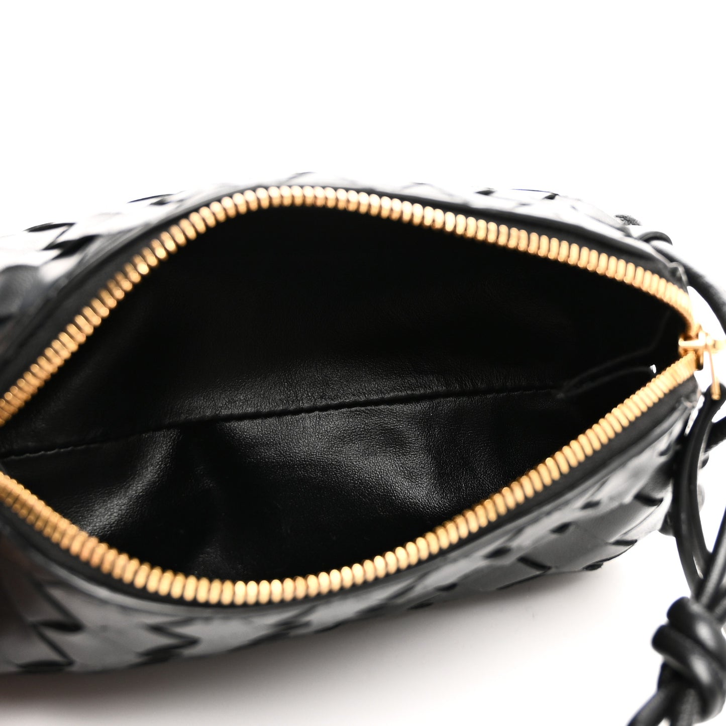 Nappa Intrecciato Concert Pouch Black