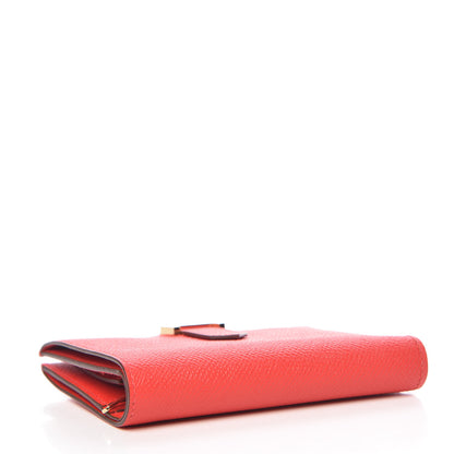 Hermes Epsom Bearn Compact Wallet Rouge Tomate 4 of 8