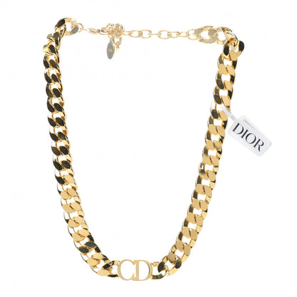 Christian Dior Metal CD Choker Necklace Gold 3 of 5