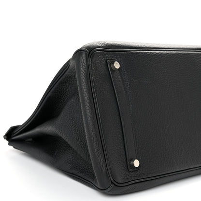 Hermes Taurillon Clemence Birkin 35 Black 9 of 12